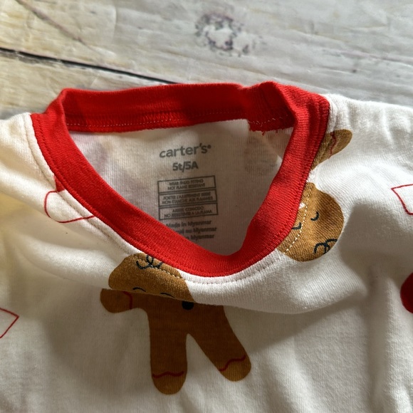 Carters toddler boys gingerbread cookie pajama set - Picture 5 of 13